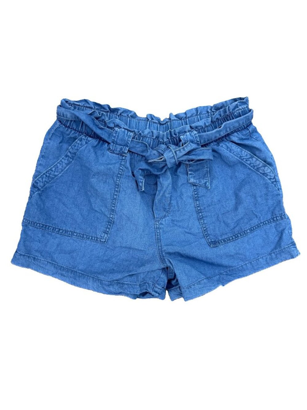 Time And Tru Shorts Women High Rise Pull On Elastic Waist Size M 8-10 Paper Bag